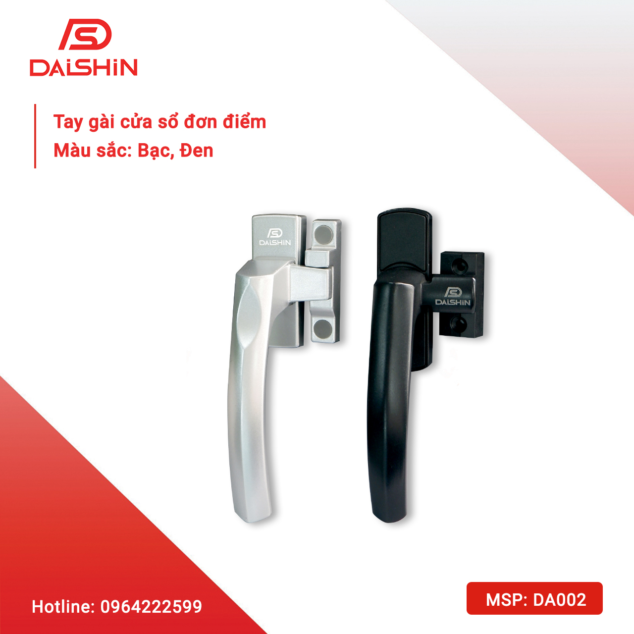 TAY GÀI CỬA SỔ ĐƠN ĐIỂM - DA002