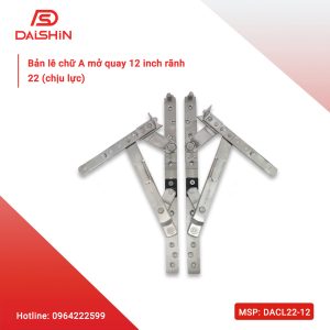 Bản lề chữ A mở quay 12 inch rãnh 22 (chịu lực)-DACL22-12
